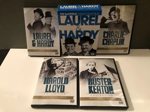 Laurel & Hardy The Slapstick 3 Film Collection Buster Keaton Charlie Chaplin DVD - Picture 1 of 7