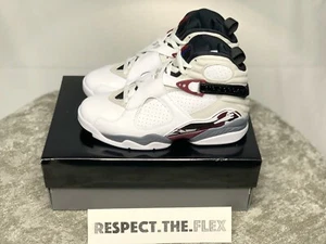 Air Jordan 8 Retro Blanco Borgoña - Mujer EE. UU. Talla 8 - CI1236-104 Nuevo - Imagen 1 de 3