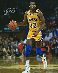 Magic Johnson Los Angeles Lakers Autograph Signed Auto Photo 8x10 Reprint - Picture 1 of 1