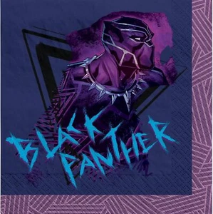 Black Panther Wakanda Forever Marvel Kids Birthday Party Paper Luncheon Napkins - Picture 1 of 1