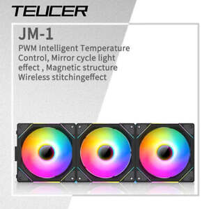 TEUCER JM-1 PC Cooling Case Fan ARGB Mirror Cycle Light Effect Wireless