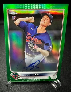 2022 Topps Chrome - Griffin Jax - True Green Rookie Autograph 11/99 - #RA-GJ - Picture 1 of 3