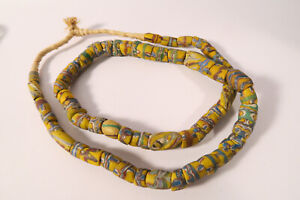Stare szklane koraliki Ashanti GD53 Old Powder Glass African Beads Ghana Afrozip