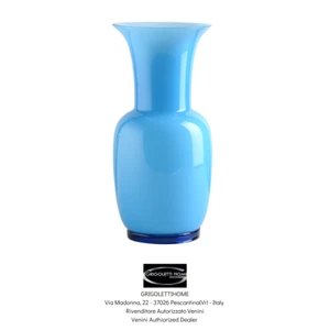Venini - Vase opalino Aquamarin - H CM 30 - COD 706.38 - Einzelhändler - Picture 1 of 2