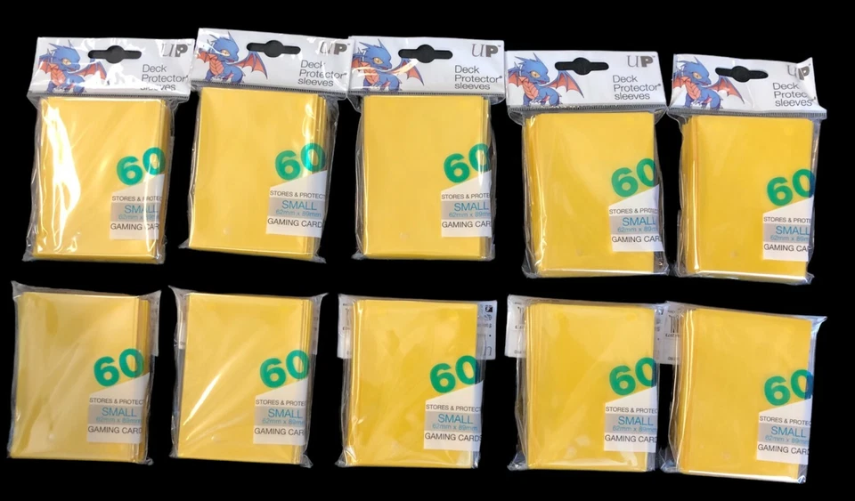 600 Ultra Pro SMALL Size Yellow CCG / TCG Deck Protector FREE SHIPPING! Foto 1 de 1