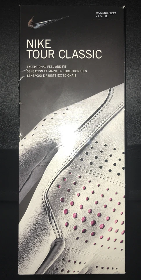 WOMENS NIKE TOUR CLASSIC GOLF GLOVE LEFT HAND SIZE LARGE WHITE GG0507-106