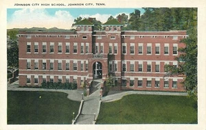 TENNESSEE JOHNSON CITY HIGH SCHOOL OLD POSTCARD VIEW - Picture 1 of 2