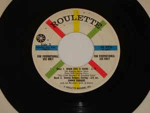 JIMMIE RODGERS When Love Is Young/ The Little Shepherd Roulette PROMO EP w/Intro - Picture 1 of 2