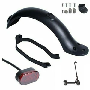 Rear Fender Mud Guard w/ Taillight Bracket Set For Xiaomi M365 Electric Scooter - Picture 1 of 6