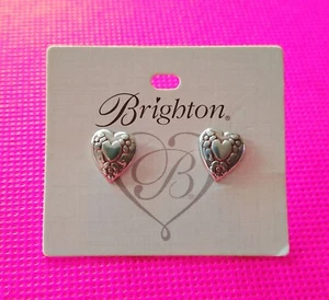 Brighton FLORAL Mini HEART ❤️ Earrings NEW! ~ ANYONE Can Wear! GREAT GIFT! - Picture 1 of 3