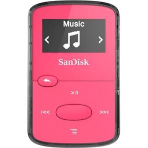 NEW SanDisk SDMX26-008G-G46P Clip Jam 8GB Flash MP3 Player JAM Bright Pink 4x