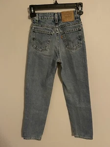 Vintage Levi's 512 31442-0289 Orange Tab Made in USA Denim Jeans - Youth Boys 10 - Picture 1 of 5