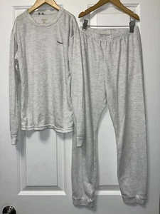 Patagonia 12 Kid Large Boy Girl CAPILENE Top Pant BASE LAYER Grey - Picture 1 of 9
