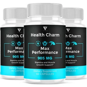(3 Pack) Health Charm Capsules HealthCharm Maximum Strength Pills (180 Capsules) - Picture 1 of 11