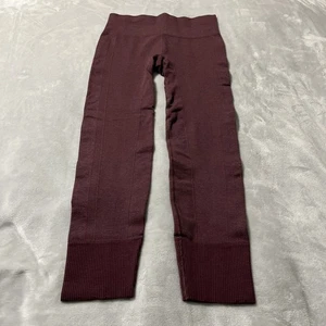 Lululemon Ebb to Street Leggings Damen Burgund Ochsenblut Größe 4/6 *lesen* - Bild 1 von 11