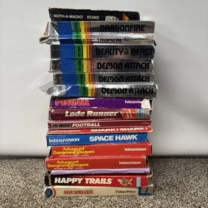 Atari Intellivision Commodore EMPTY BOX LOT NO GAMES - Picture 1 of 10