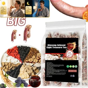 Té de ocho tesoros con infusión de ginseng 30 piezas, té de cinco tesoros de ginseng, té de riñón - Imagen 1 de 13