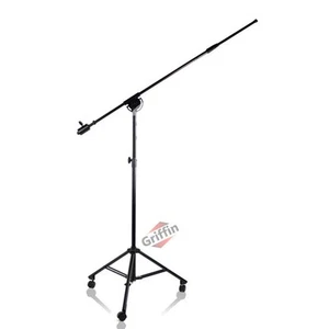 Micrófono de estudio con soporte sobre ruedas alto brazo superior micrófono montaje soporte de escenario - Imagen 1 de 14