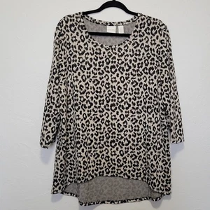 Chico's Women's XL Animal Print Blouse - Picture 1 of 5