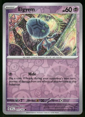 Elgyem 073/162 TEF SV05: Temporal Forces Reverse Holo NM - Image 1 of 2