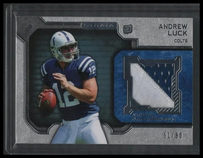 2012 Topps Strata (Hobby) #RR-AL Andrew Luck Rookie Relics Patch #/80 - Image 1 of 2
