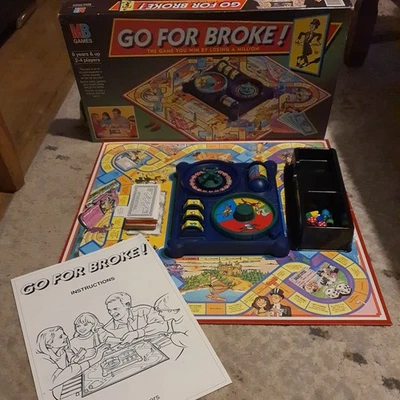 GO FOR BROKE BOARD GAME MB GAMES 1993 COMPLETE VINTAGE - Image 1 of 4