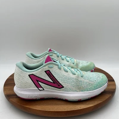 Size 8.5 B New Balance Women FuelCell 996v4.5 White/light Blue/pink Tennis Shoes - Image 1 of 4