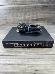 Ubiquiti Networks EdgeSwitch 8-Ports PoE w/ Power Cable - Picture 1 of 3