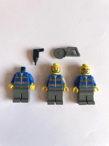 LEGO City Blue Construction Workers Bundle & Spare Torso, Legs And Accessory - Picture 1 of 2