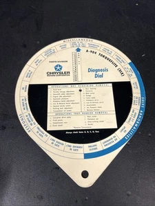 Chrysler Corp A-904 (six) Torqueflite  Diagnostic Dial; March 1963 - Bild 1 von 3