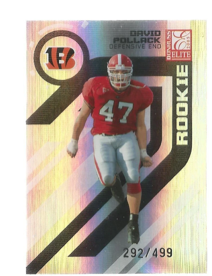 David Pollack 2005 Donruss Elite SP Rookie RC #140 CINCINNATI BENGALS 292/499 - Image 1 of 1