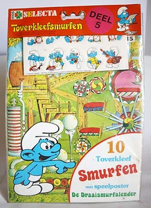 RARE 1983 VINTAGE SMURFS STICKERS PLAY POSTER #5 PEYO SELECTA NEW SEALED ! - Picture 1 of 6