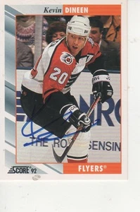KEVIN DINEEN SIGNED 1992 SCORE #284 - PHILADELPHIA FLYERS - Bild 1 von 1