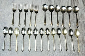 Vtg GORHAM Plate 1937 CAVALIER Silverware Flatware 24 Pc Replacement Spoons Fork - Picture 1 of 6