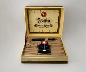Nuevo de Lote Antiguo Pluma Estilográfica Pelikan M400 Estilo Verde/Negro Rayas - Alemania Occidental - Imagen 1 de 16