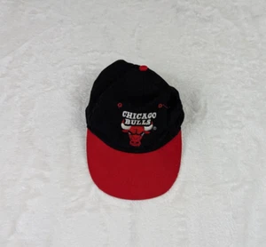 Vtg Chicago Bulls Youth Snapback Hat AJD Sports Boys Spellout Jordan Cap - Picture 1 of 6