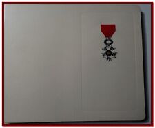 [CARTON] vierge Légion d'honneur impression 19ème  Gaufrée aux insignes STERN