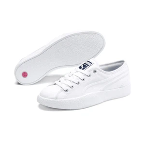 PUMA Women's Love Canvas Sneakers 372411-01 White - Picture 1 of 8