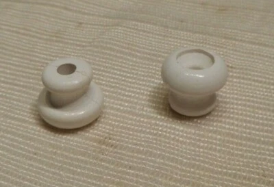 4  New OS 1960’s 70’s  Genuine Gibson White Guitar Strap Buttons  for J45 J 50 - Image 1 of 2