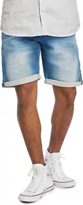 Jack & Jones Men Jjirick Shorts Jeans, Blue (Denim), XS - Picture 1 of 4