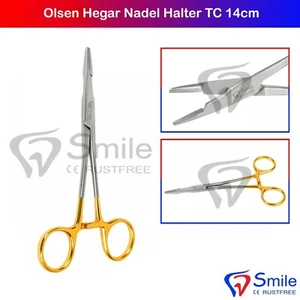 Olsen-Hegar Nadelhalter mit Schere 14cm Naht OP Chirurgisch Instrumente - Bild 1 von 3