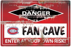 NHL MONTREAL CANADIENS FAN CAVE SIGN - Picture 1 of 1