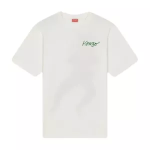 Kenzo Men's WITH LOVE Graphic T-Shirt FD65TS1214SO White - BRAND NEW WITH TAG - Picture 1 of 2