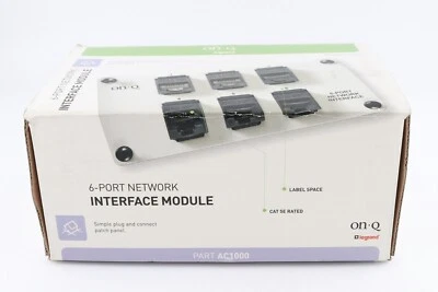 ON-Q AC1000 6-ПОРТОВЫЙ МОДУЛЬ СЕТЕВОГО ИНТЕРФЕЙСА - Изображение 1 из 4