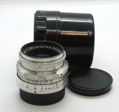 Rare Compact Meyer-Optik Gorlitz Primoplan 1.9/58 M42 mount red V 14 blades NICE - Image 1 of 4
