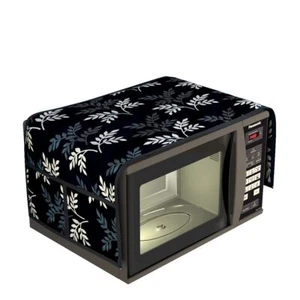 Stylish Microwave Oven Top Cover WIth 4 Pockets Color Black - Picture 1 of 5
