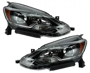 FITS NISSAN SENTRA 2018-2019 RIGHT LEFT LED HEADLIGHTS HEAD LIGHT LAMPS NEW PAIR - Picture 1 of 5