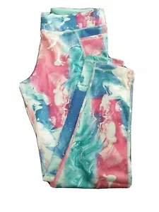 Tek Gear Womens High Rise Perf Pockets Workout Leggings Size XXL Pants Marble - Picture 1 of 11