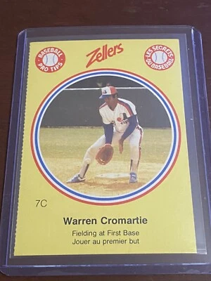 Warren Cromartie Zellers Baseball Pro Tips 7C - Image 1 of 2