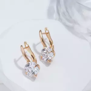 Pendientes de oro 585 para mujer relleno de oro auténtico Huggie criollos joyería caja de regalo NUEVO - Imagen 1 de 6